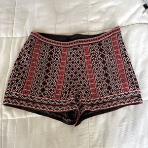 Embroidered shorts